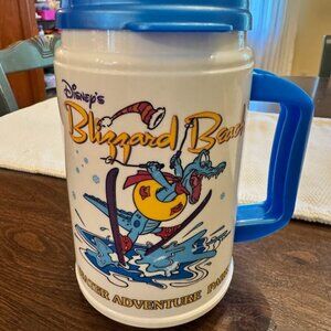 Vintage Disney Blizzard Beach Water Adventure Park Souvenir Mug w/ Lid